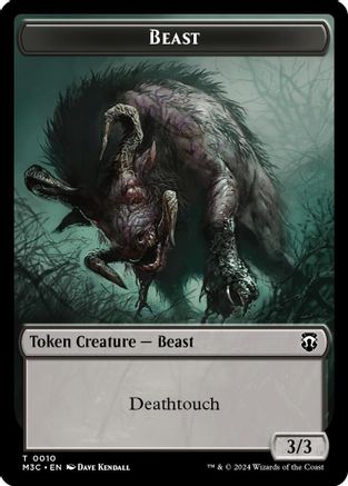 Beast (0010) (Ripple Foil) // Shapeshifter (0008) Double-Sided Token  [Foil]  (M3C-10 // 8) - [Modern Horizons 3 Commander] - Trinity Hobby
