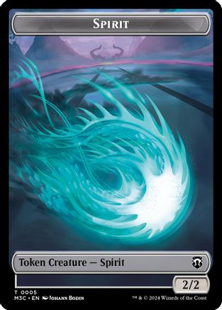 Spirit (Ripple Foil) // Eldrazi Double-Sided Token  [Foil]  (M3C-5 // 1) - [Modern Horizons 3 Commander] - Trinity Hobby