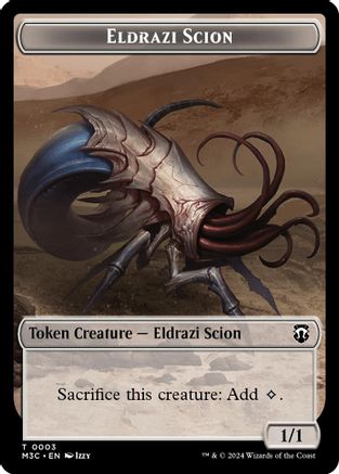 Eldrazi Scion (Ripple Foil) // Eldrazi Spawn Double-Sided Token  [Foil]  (M3C-3 // 2) - [Modern Horizons 3 Commander] - Trinity Hobby