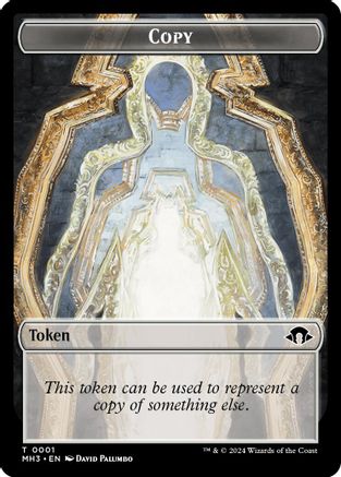 Copy (Ripple Foil) // Eldrazi Angel Double-Sided Token  [Foil]  (M3C-1 // 2) - [Modern Horizons 3 Commander] - Trinity Hobby