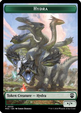 Hydra (Ripple Foil) // Boar Double-Sided Token  [Foil]  (M3C-20 // 17) - [Modern Horizons 3 Commander] - Trinity Hobby