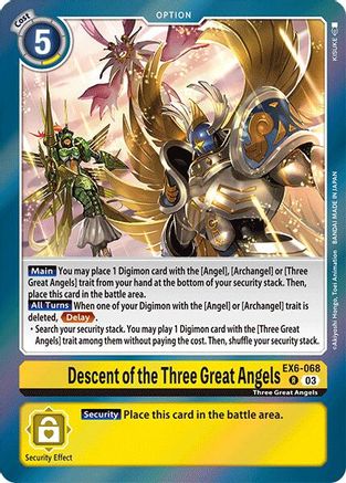 Descent of the Three Great Angels [EX6-068] [Infernal Ascension] - Trinity Hobby