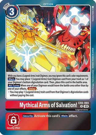 Mythical Arms of Salvation! [EX6-065] [Infernal Ascension] - Trinity Hobby