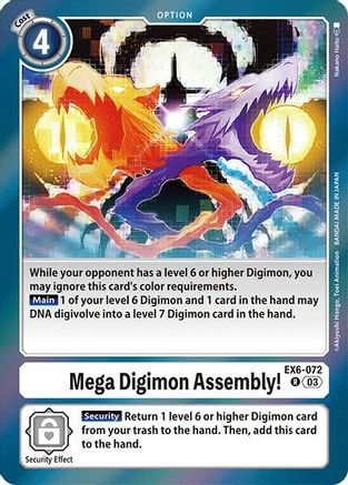 Mega Digimon Assembly! [EX6-072] [Infernal Ascension] - Trinity Hobby