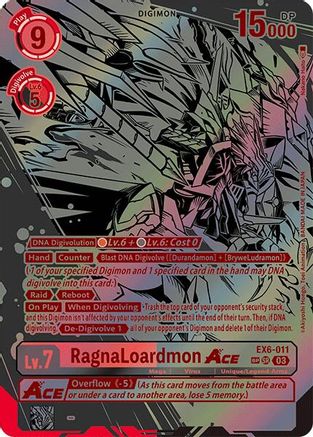 RagnaLoardmon ACE [EX6-011] (Textured) [Infernal Ascension] - Trinity Hobby