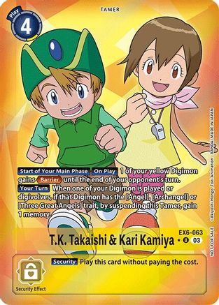 T.K. Takaishi & Kari Kamiya [EX6-063] (Box Promotion Pack: Infernal Ascension) [Infernal Ascension] - Trinity Hobby