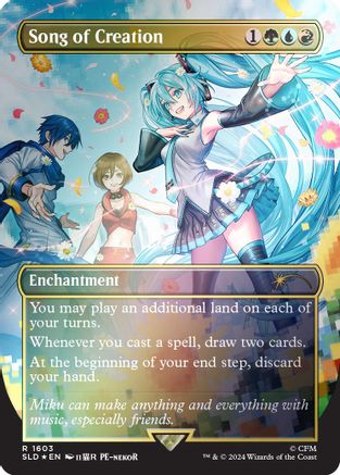 Song of Creation [Japanese] (Rainbow Foil) (SLD-1603) - [Secret Lair Drop Series] Foil - Trinity Hobby
