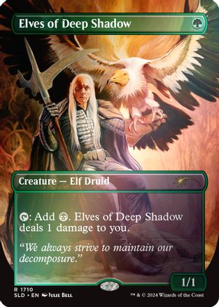 Elves of Deep Shadow (Rainbow Foil) (SLD-1710) - [Secret Lair Drop Series] Foil - Trinity Hobby