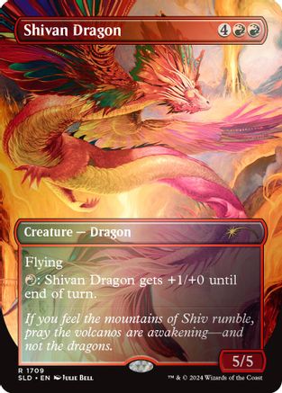 Shivan Dragon (Rainbow Foil) (SLD-1709) - [Secret Lair Drop Series] Foil - Trinity Hobby