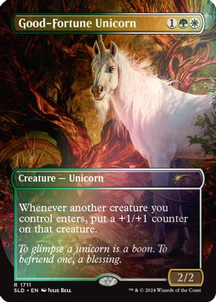 Good-Fortune Unicorn (Rainbow Foil) (SLD-1711) - [Secret Lair Drop Series] Foil - Trinity Hobby