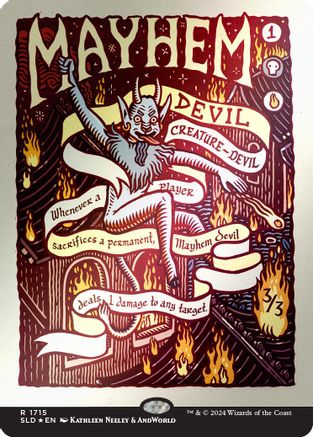 Mayhem Devil (Rainbow Foil) (SLD-1715) - [Secret Lair Drop Series] Foil - Trinity Hobby