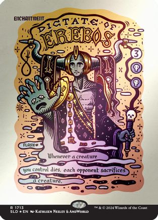 Dictate of Erebos (Rainbow Foil) (SLD-1713) - [Secret Lair Drop Series] Foil - Trinity Hobby