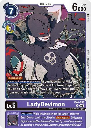 LadyDevimon [EX6-053] [Infernal Ascension] - Trinity Hobby