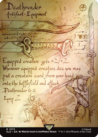 Deathrender (Rainbow Foil) (SLD-1573) - [Secret Lair Drop Series] Foil - Trinity Hobby
