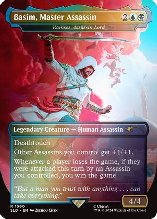 Basim, Master Assassin - Ramses, Assassin Lord (Rainbow Foil) (SLD-1560) - [Secret Lair Drop Series] Foil - Trinity Hobby