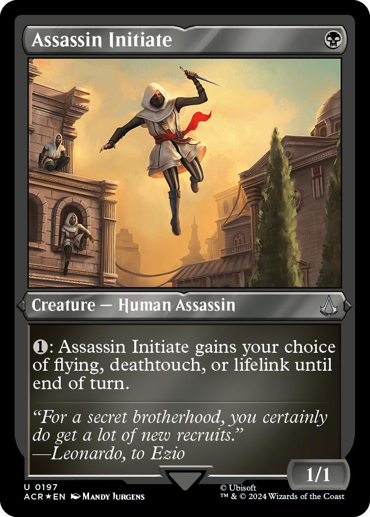 Assassin Initiate (Foil Etched) [Assassin's Creed] - Trinity Hobby