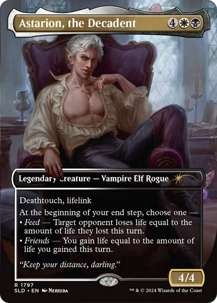 Astarion, the Decadent  [Foil]  (SLD-1797) - [Secret Lair Drop] (Borderless) - Trinity Hobby