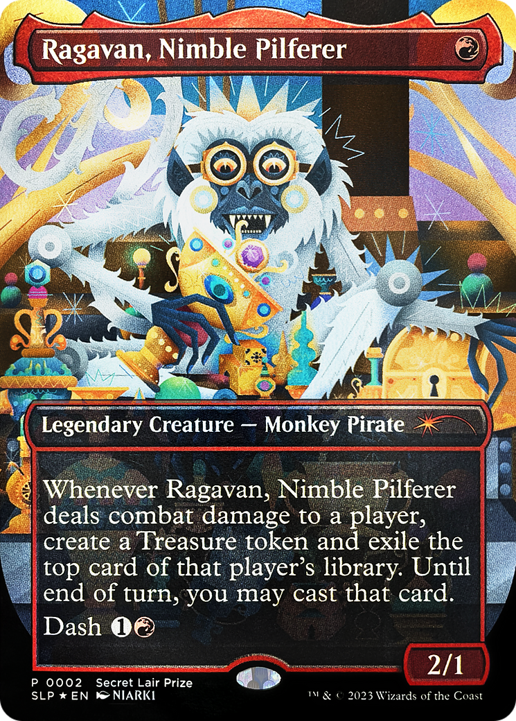 Ragavan, Nimble Pilferer (Borderless) [Secret Lair Showdown] - Trinity Hobby