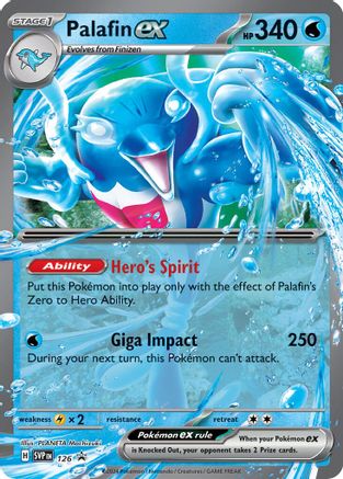 Palafin ex (126) [Scarlet & Violet: Black Star Promos] - Trinity Hobby