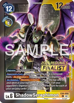 ShadowSeraphimon [EX4-050] (2024 Regionals Finalist) [Alternative Being Booster] - Trinity Hobby