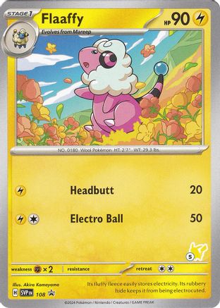 Flaaffy (108) (Pikachu Stamp #5) [Battle Academy 2024] - Trinity Hobby