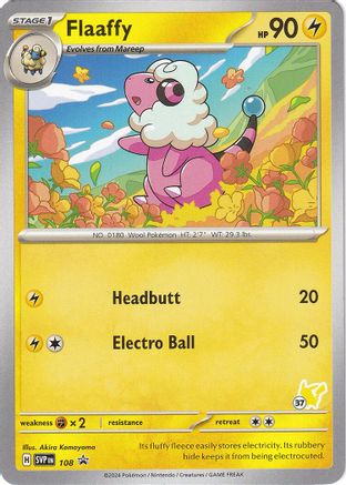 Flaaffy (108) (Pikachu Stamp #37) [Battle Academy 2024] - Trinity Hobby
