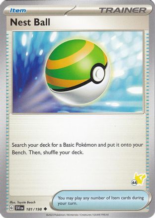 Nest Ball (181/198) (Pikachu Stamp #44) [Battle Academy 2024] - Trinity Hobby
