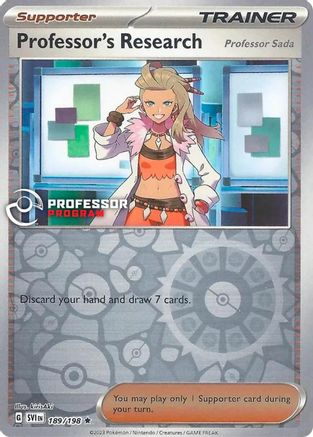 Professor's Research - 189/198 (2023) - (189/198) Reverse Holo [Professor Program Promos]