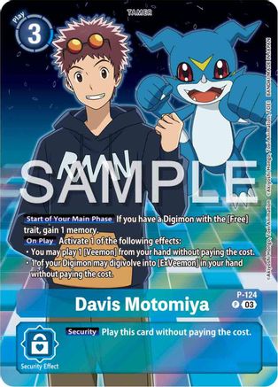 Davis Motomiya [P-124] (Digimon Adventure 02: The Beginning Set) [Promotional Cards] - Trinity Hobby