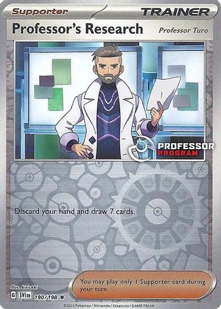 Professor's Research - 190/198 (2023) - (190/198) Reverse Holo [Professor Program Promos]