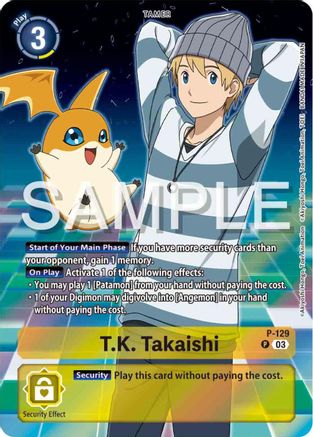 T.K. Takaishi [P-129] (Digimon Adventure 02: The Beginning Set) [Promotional Cards] - Trinity Hobby