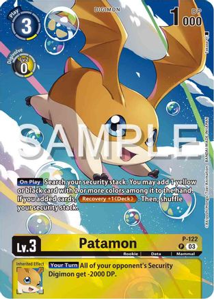 Patamon [P-122] (Digimon Adventure 02: The Beginning Set) [Promotional Cards] - Trinity Hobby