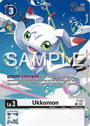 Ukkomon [P-123] (Digimon Adventure 02: The Beginning Set) [Promotional Cards] - Trinity Hobby