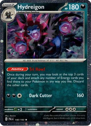 Hydreigon (140/193) (Cosmo Holo) [Scarlet & Violet: Paldea Evolved] - Trinity Hobby
