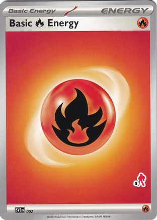 Basic Fire Energy (002) (Armarouge Stamp #5) [Battle Academy 2024] - Trinity Hobby