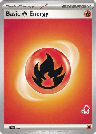 Basic Fire Energy (002) (Armarouge Stamp #6) [Battle Academy 2024] - Trinity Hobby