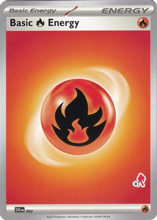 Basic Fire Energy (002) (Armarouge Stamp #8) [Battle Academy 2024] - Trinity Hobby