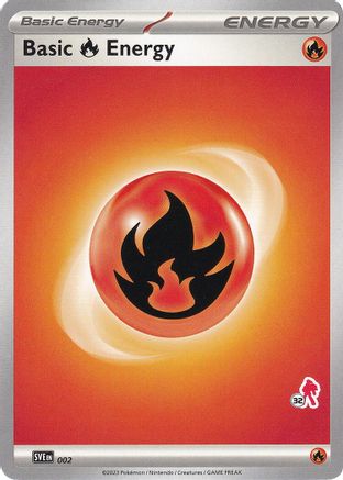Basic Fire Energy (002) (Armarouge Stamp #32) [Battle Academy 2024] - Trinity Hobby