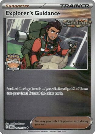 Explorer's Guidance (Regional Championships) [Staff] - (147/162) Reverse Holofoil [League & Championship Cards]