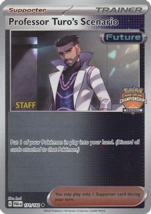 Professor Turo's Scenario (Regional Championships) [Staff] - (177/182) Reverse Holofoil [League & Championship Cards]