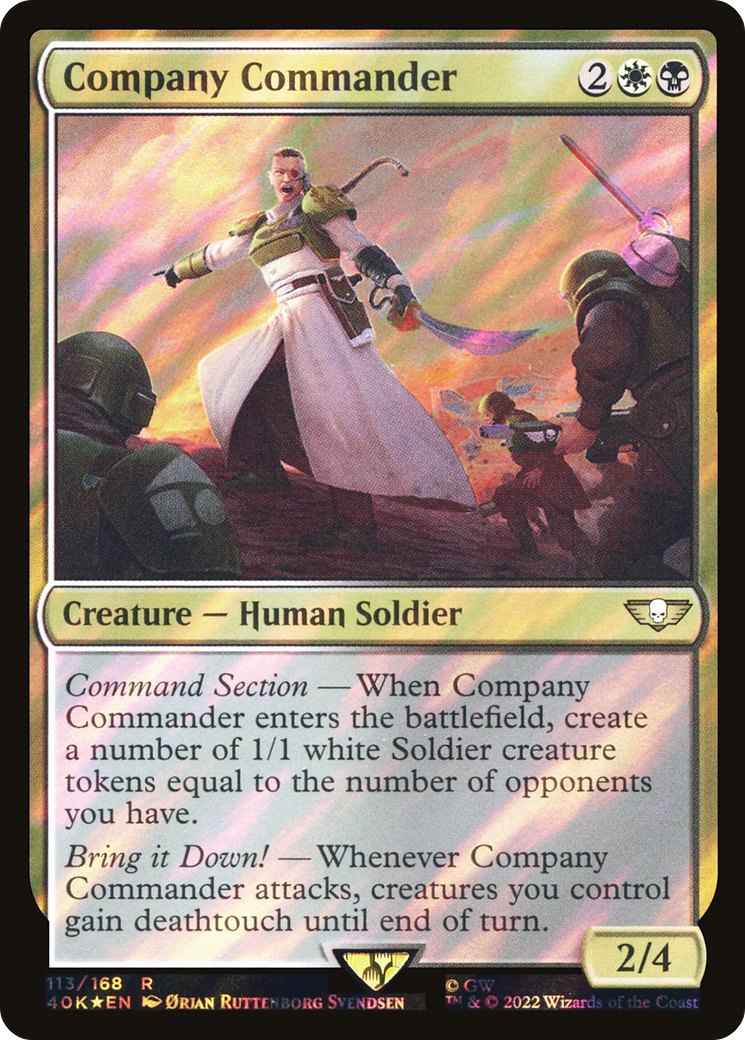 Company Commander (Surge Foil) [Warhammer 40,000] - Trinity Hobby