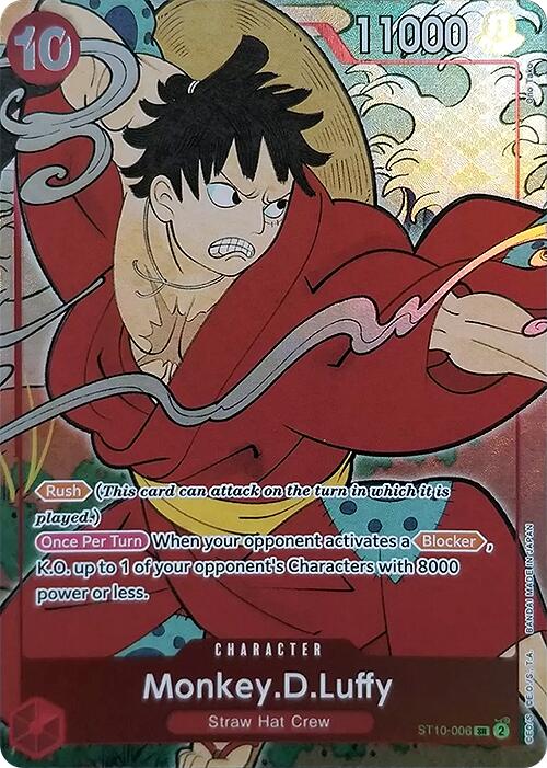 Monkey.D.Luffy (English Version 1st Anniversary Set) (ST10-006) - [One Piece Promotion Cards] Foil - Trinity Hobby