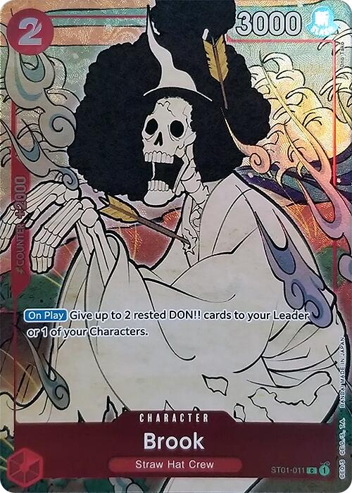 Brook (English Version 1st Anniversary Set) (ST01-011) - [One Piece Promotion Cards] Foil - Trinity Hobby