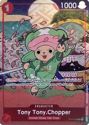 Tony Tony.Chopper (English Version 1st Anniversary Set) (ST01-006) - [One Piece Promotion Cards] Foil - Trinity Hobby