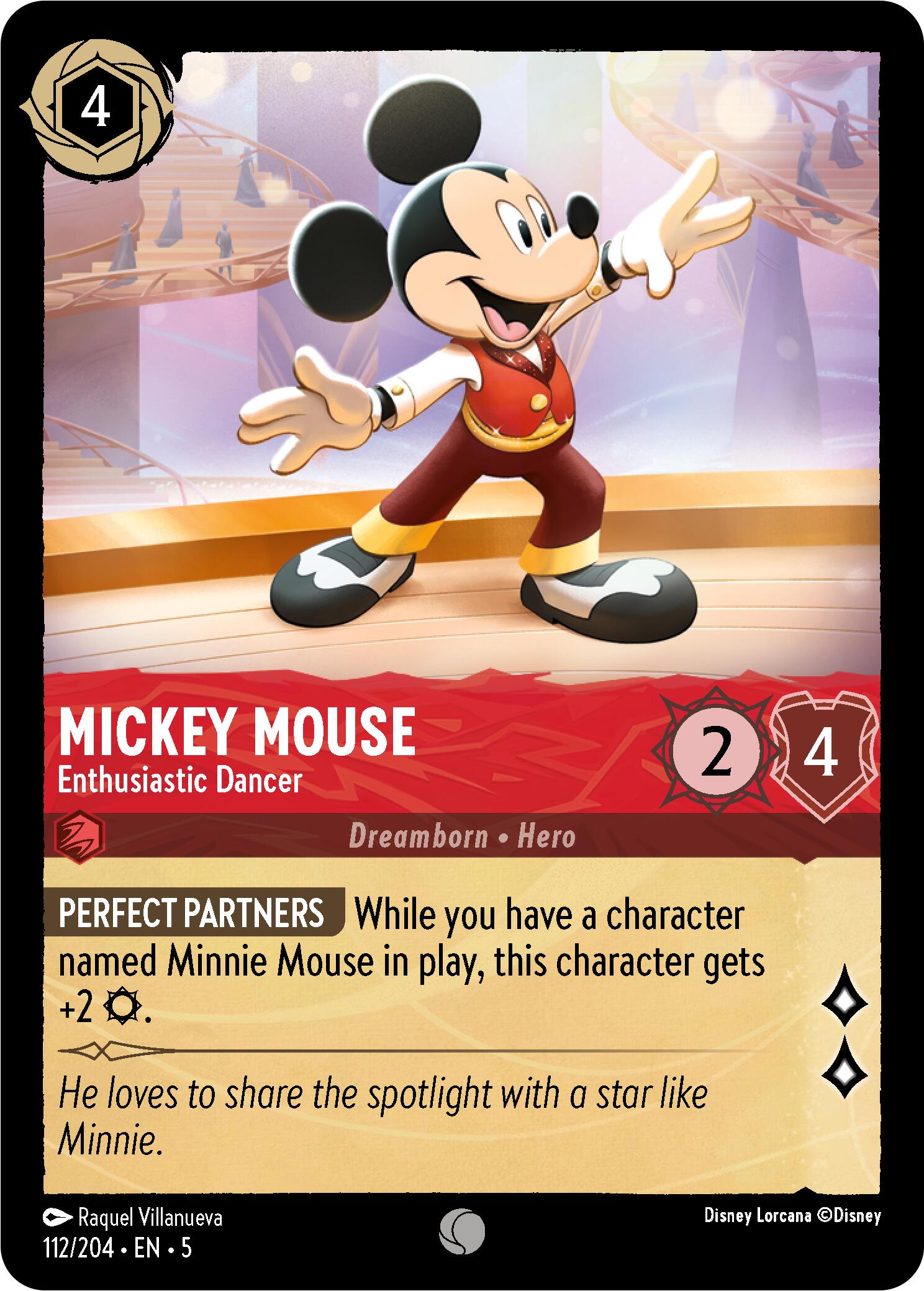 Mickey Mouse - Enthusiastic Dancer (112/204) [Shimmering Skies] - Trinity Hobby