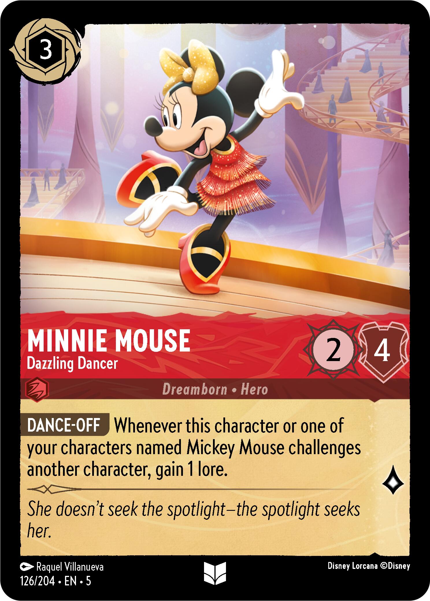 Minnie Mouse - Dazzling Dancer (126/204) [Shimmering Skies] - Trinity Hobby