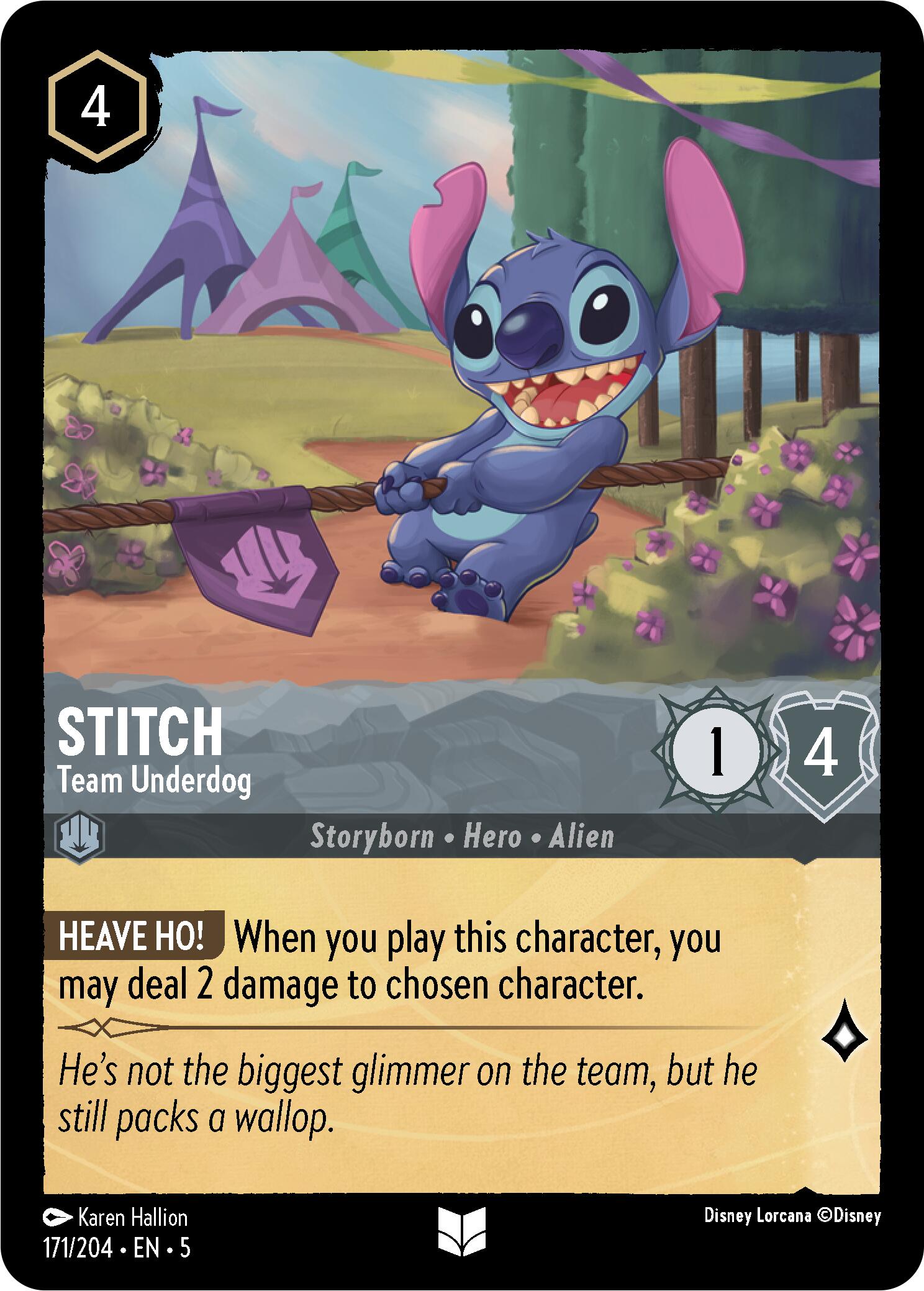 Stitch - Team Underdog (171/204) [Shimmering Skies] - Trinity Hobby