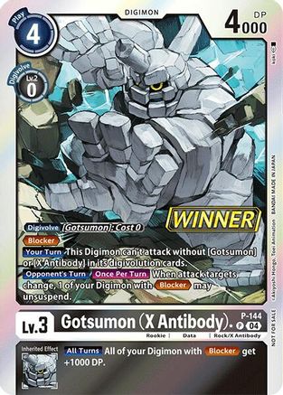 Gotsumon (X Antibody) [P-144] (Store Tournament 2024 Jul. – Sep. Winner Pack) [Promotional Cards] - Trinity Hobby