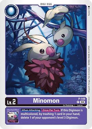 Minomon [P-149] (Store Tournament 2024 Jul. – Sep. Participation Pack) [Promotional Cards] - Trinity Hobby