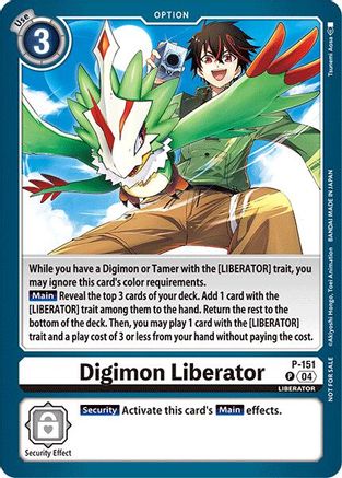 Digimon Liberator [P-151] (Store Tournament 2024 Jul. – Sep. Participation Pack) [Promotional Cards] - Trinity Hobby